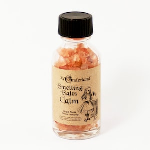 Calm Smelling Salts, Aromatherapy Salts, Calming Essential Oil Blend, All Natural, Relaxing Essential Oil Blend, Alice in Wonderland zdjęcie 1