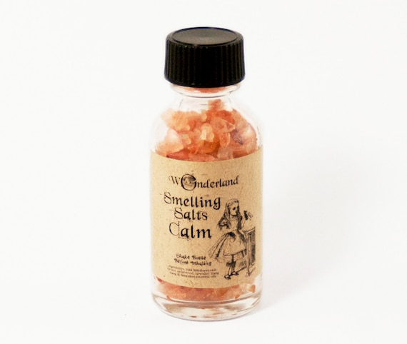 Calm Smelling Salts, Aromatherapy Salts, Calming Essential Oil Blend, All Natural, Relaxing Essential Oil Blend, Alice in Wonderland