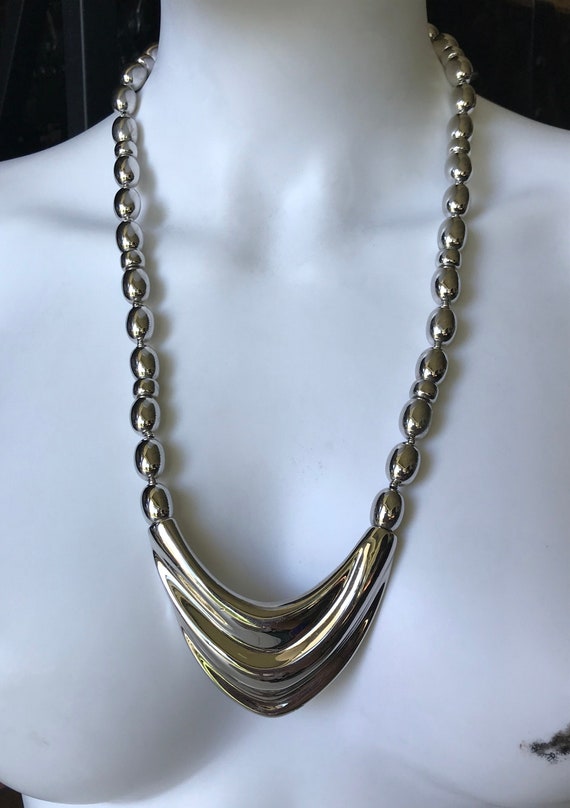 Vintage 1954 Signed Napier Ad Piece Silvertone Wheat Sheaf Necklace |  Chairish