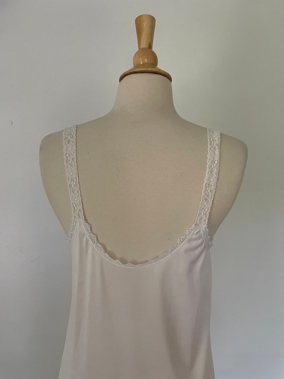 Vintage ILGWU Union Made Pearl White Ivory Lace S… - image 8