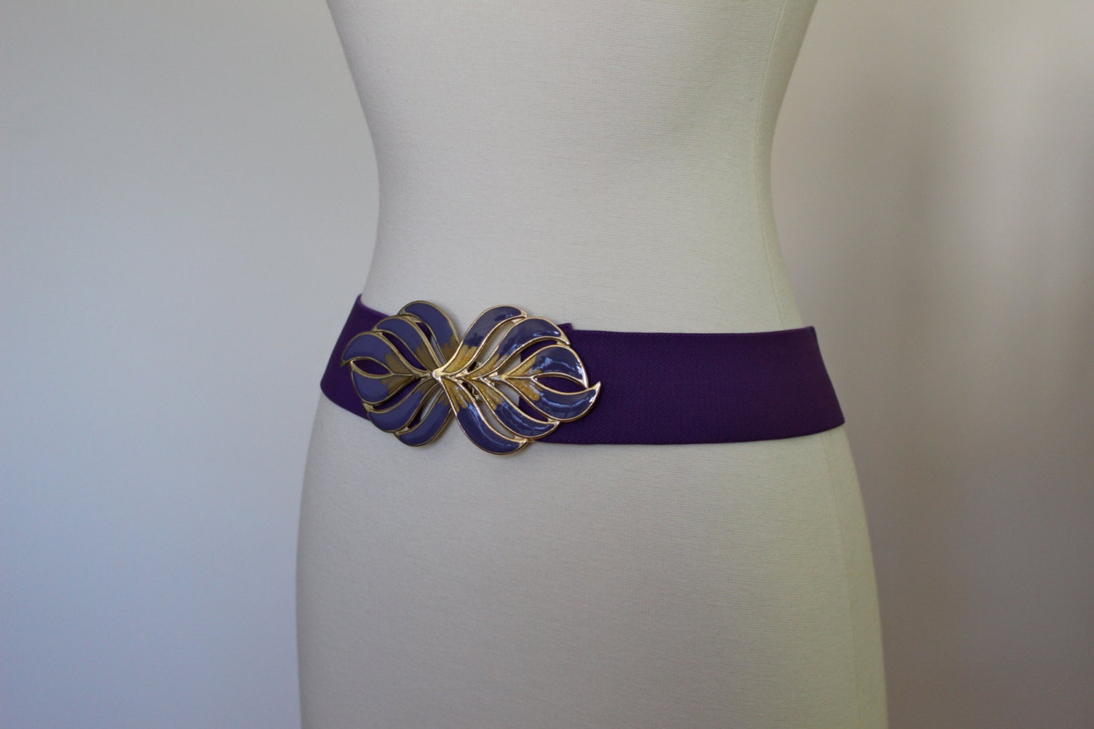 Vintage Purple Sultan Rope Waist Belt