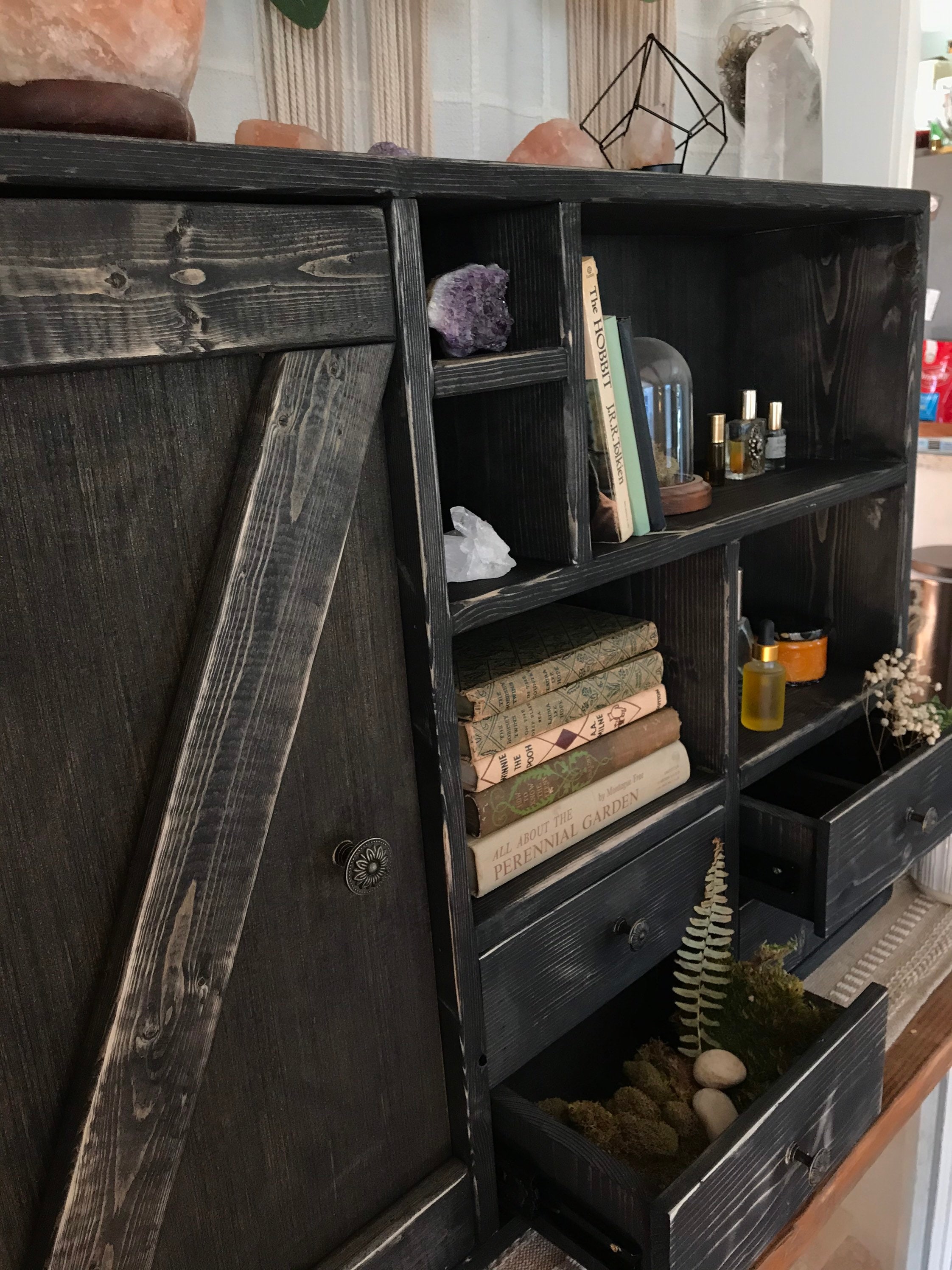 Large Apothecary Rustic Medicine Storage Etsy