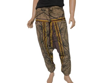 Harem Pants Flower of Life: Sacred Geometry Festival Yoga Clothing