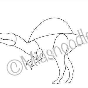 Dinosaurier Spinosaurus Stained Glass Pattern Download
