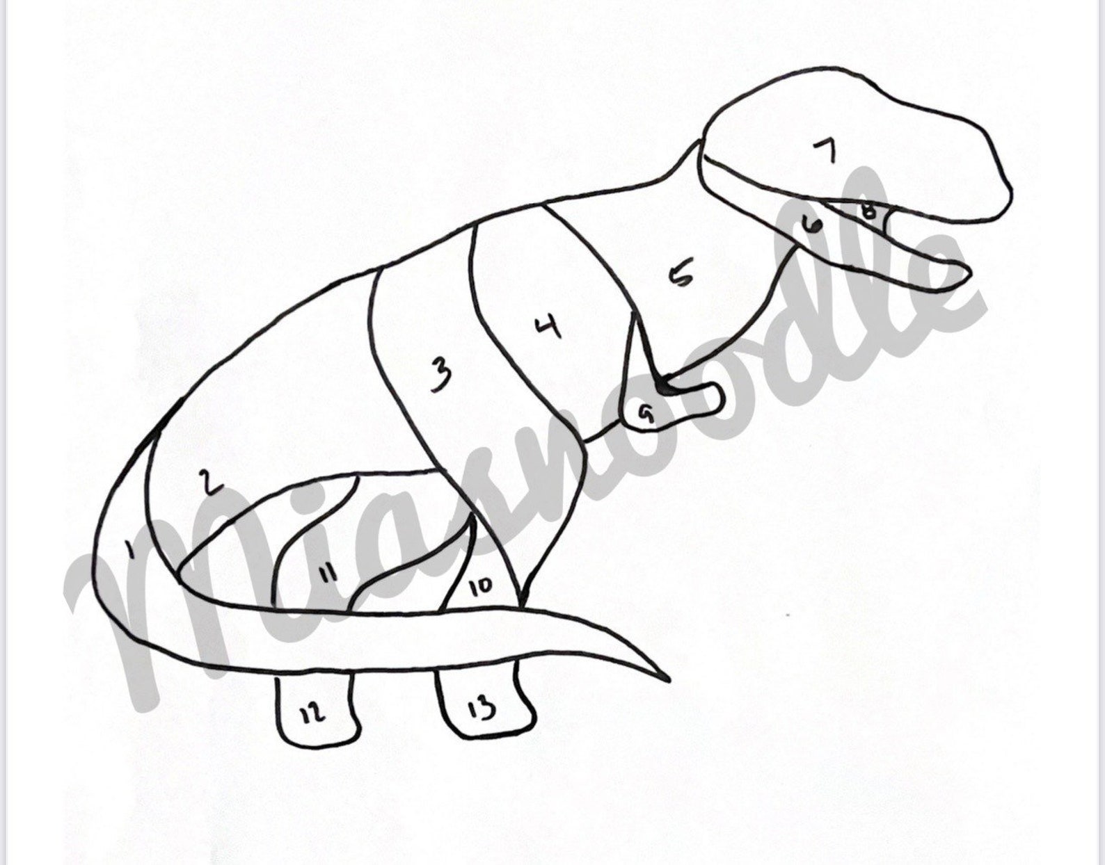 Dinosaur Stained Glass Pattern Download Etsy