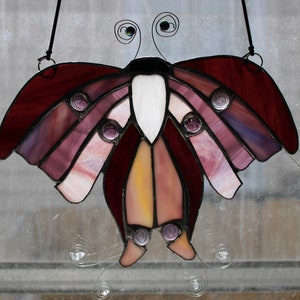 Moth Stained Glass Suncatcher image 1