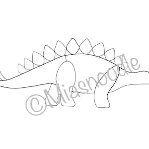 Dinosaurier Stegosaurus Glasmalerei Muster Download