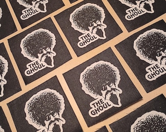 4"x 4* screen print Ghoul patch. Horror host Detroit fan art. Free fan art