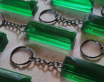 Mountain Dew green Casket key chain
