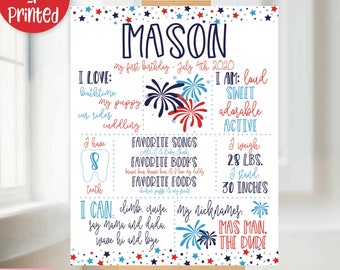4th of July Birthday Party Chalkboard, 4th of July Birthday Party Decorations, 4th of July Sign, Chalkboard Sign, First Birthday, 1st Birth