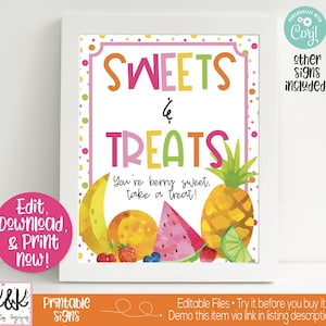 Twotti Fruitti Birthday Party Sign, Fruit Welcome Sign, Fruit Birthday Party Decorations, Girls 2nd Birthday, Two-tti Fruitti, Printable