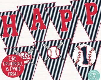 Baseball Birthday Party Banner, Baseball Birthday Party Decorations, Sports Birthday Party Banner, Sports Birthday Party Decorations, Boys