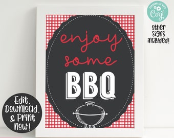 Baby Q Baby Shower Signs, Baby Q Party Signs, Baby Q Welcome Sign, Barbecue Baby Shower, Baby Q Baby Shower Decorations, BBQ Food Sign