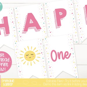 You Are My Sunshine Birthday Banner, Sunshine Birthday Party Decor, Our Little Sunshine, First Birthday Girl, Girls 1st Birthday, Summer
