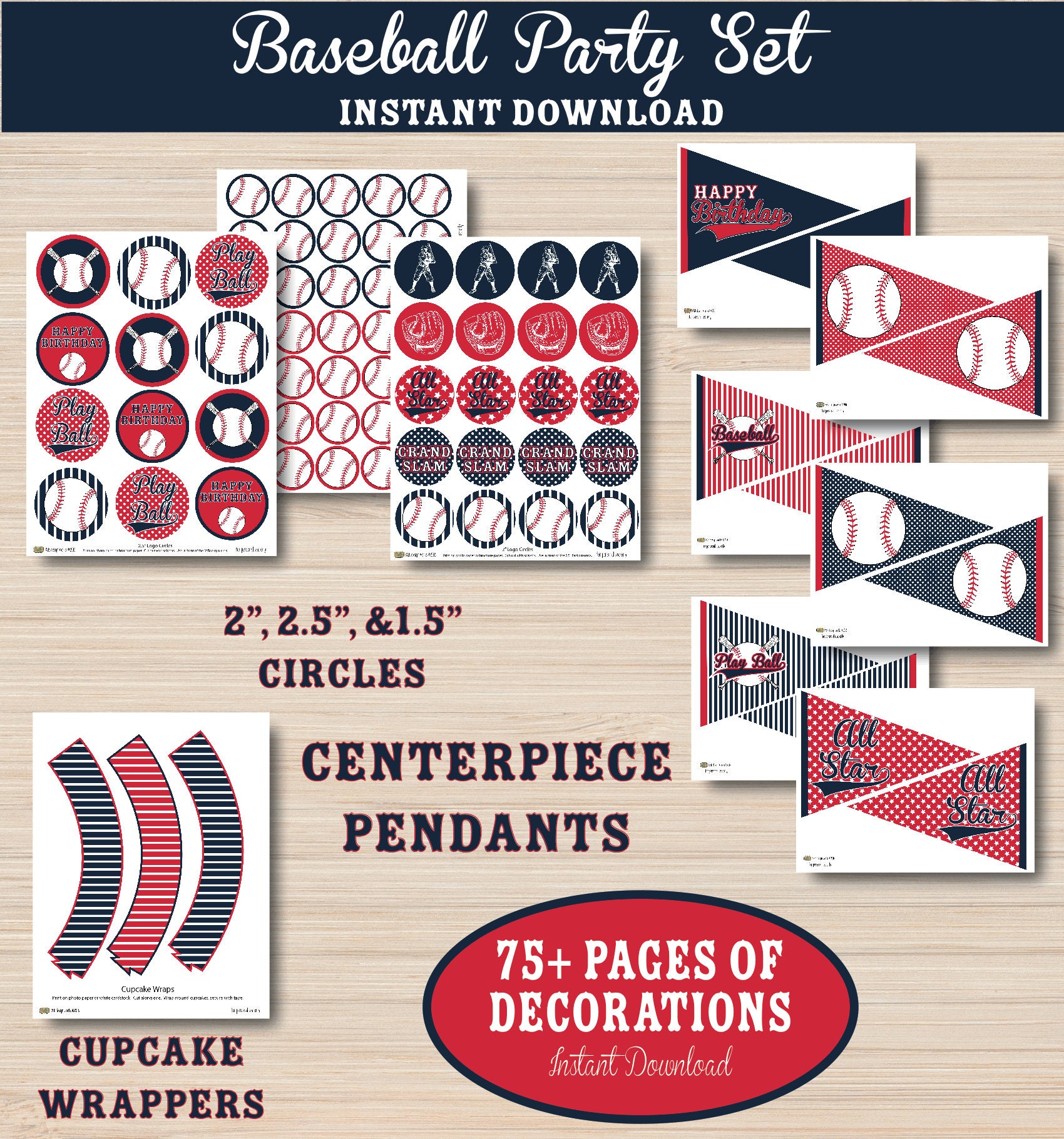 Baseball Birthday Party Decorations Baseball Birthday | Etsy