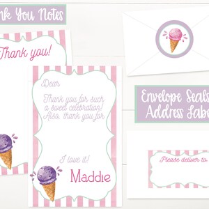 Ice Cream Food Labels, Ice Cream Place Cards, Ice Cream Buffet Cards, Ice Cream Birthday Party Decorations, Ice Cream Theme, First Birthday bild 9