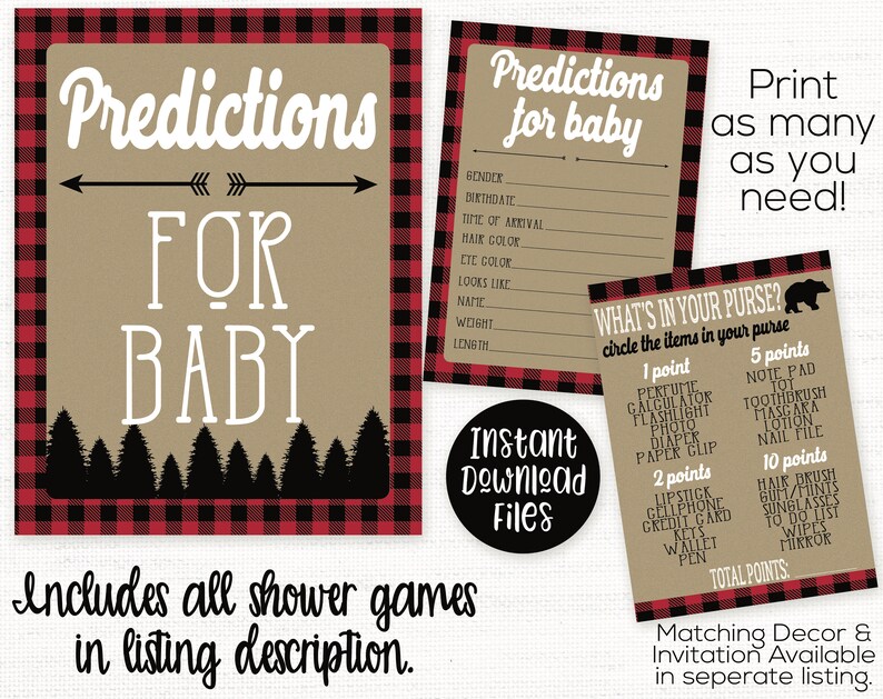Lumberjack Baby Shower Decorations Lumberjack Baby Shower - Etsy