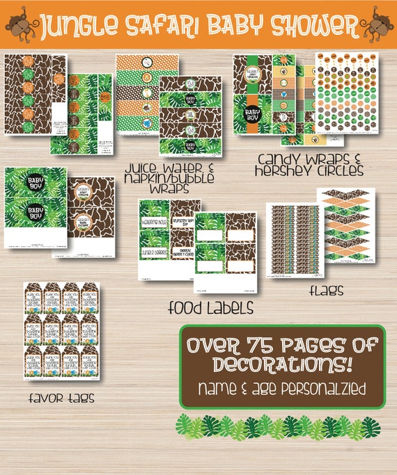 Safari Baby Shower Decorations Jungle Baby Shower Decorations Safari Baby Shower Decorations Jungle Baby Shower Decorations