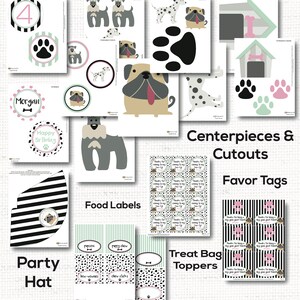 Puppy Birthday Party Decorations, Dog Birthday Party Decorations, Girls ...