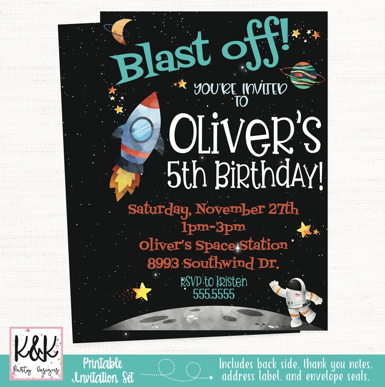 Outer Space Party Signs, Outer Space Birthday Party Decorations, Space Welcome Sign, Outer Space Printable, Rocket Ship Sign, Astronaut Sign bild 8