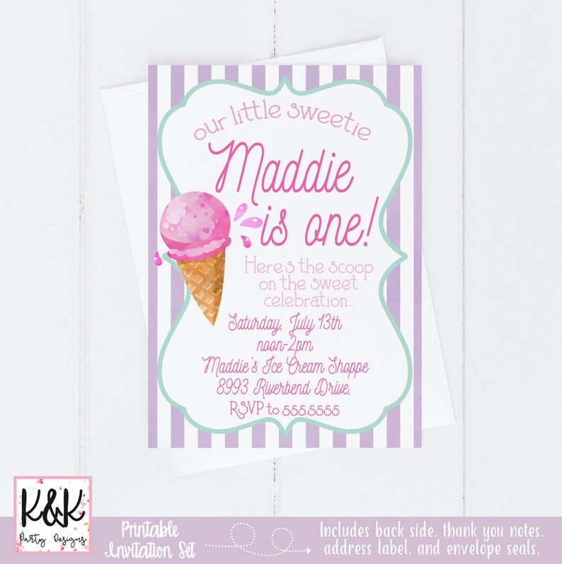 Ice Cream Food Labels, Ice Cream Place Cards, Ice Cream Buffet Cards, Ice Cream Birthday Party Decorations, Ice Cream Theme, First Birthday bild 7