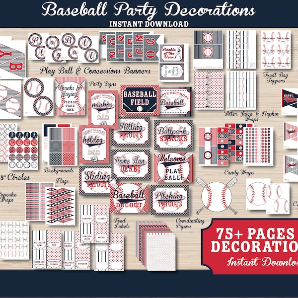 Baseball Decorations Etsy