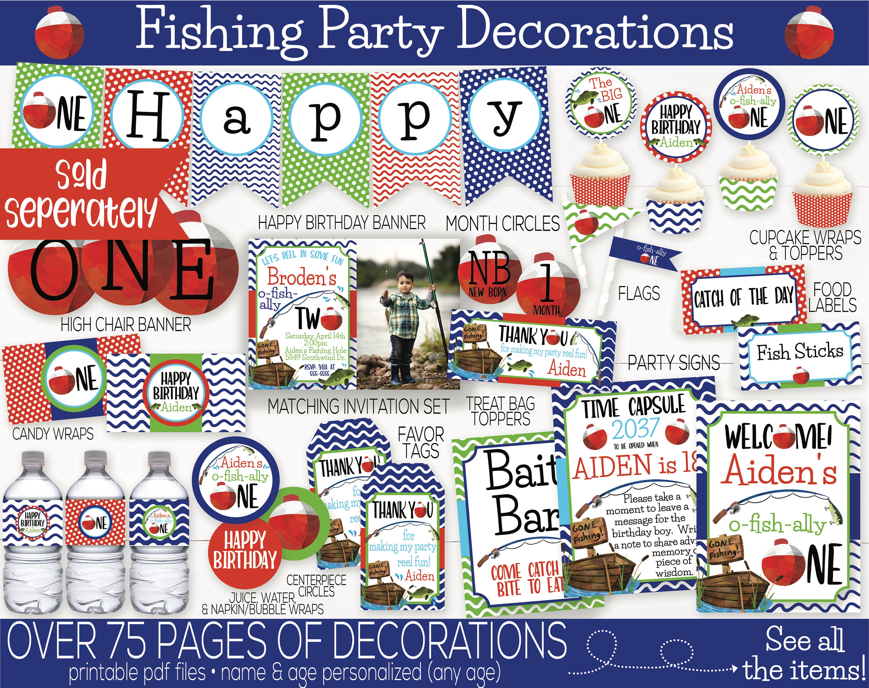 Fish Party Signs, Fish Welcome Signs, Ofishally One, O-fish-ally One, Fish  Birthday Party Decorations, Boys 1st Birthday, First Birthday -  Canada