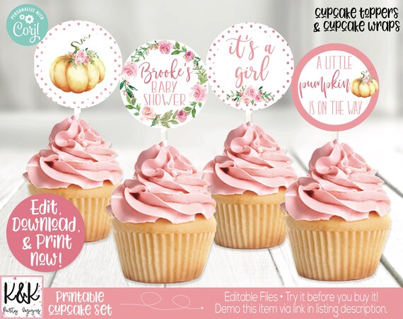 pink little pumpkin baby shower decorations