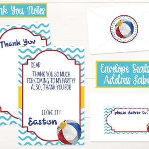Pool Party Water Bottle Labels, Pool Party Drink Labels, Pool Birthday ...