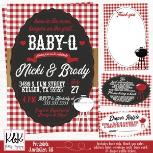 Baby Q Baby Shower Banner, BBQ Shower Banner, Barbecue Baby Shower ...