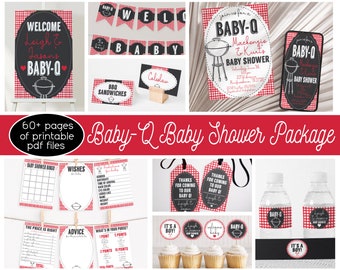 Baby Q Baby Shower Decorations, Baby Q Invitation, BBQ Baby Shower, Couples Baby Shower Decorations, Coed Baby Shower, Personalized Decor