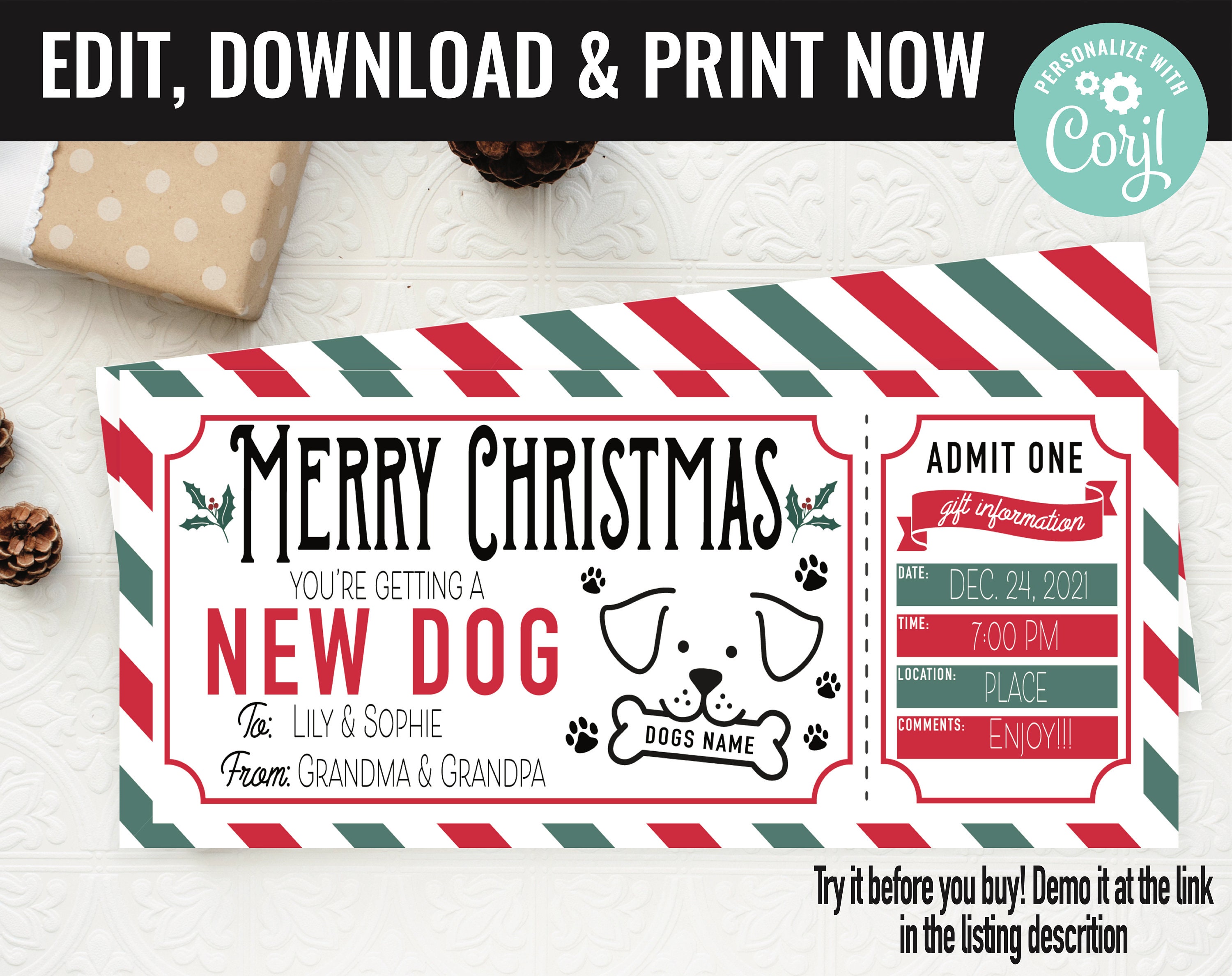 Surprise puppy gift clearance ideas