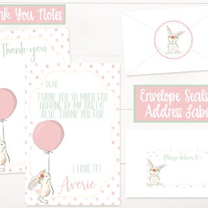 Bunny Birthday Banner, Bunny Birthday Party Decor, Some Bunny is One, Spring Birthday, First Birthday Girl, Shabby Chic, Girls 1st Birthday image 9