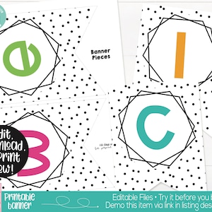 Bright Colors Rainbow Theme Classroom Banner Printable, Teacher Supply, Classroom Teacher Decoration and Supplies, Welcome Back Banner