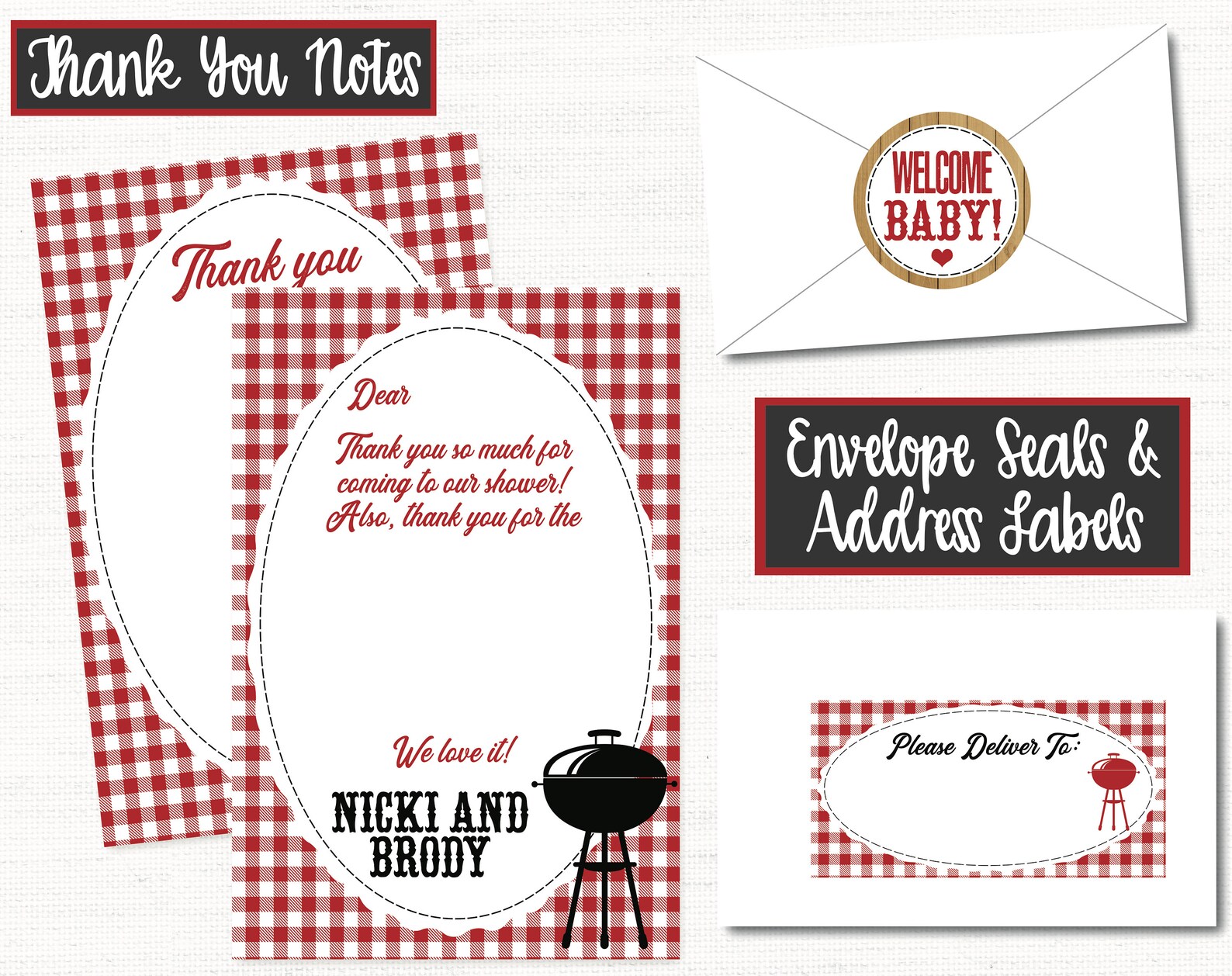 Baby Q Baby Shower Banner BBQ Shower Banner Barbecue Baby | Etsy