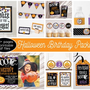Halloween Birthday Party Decorations, Halloween Party Printable, Halloween Birthday, Kids Halloween, Halloween Supplies, Halloween Printable