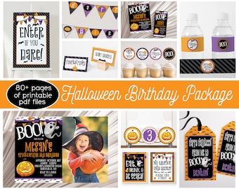 Halloween Birthday Party Decorations, Halloween Party Printable, Halloween Birthday, Kids Halloween, Halloween Supplies, Halloween Printable