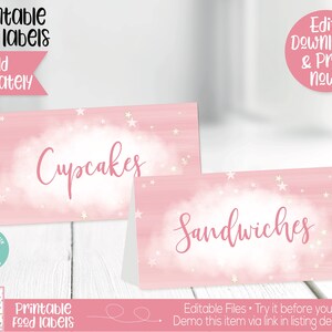 Twinkle Twinkle Little Star Party Decorations, Twinkle Little Star Party Sign, First Birthday Girl, Girl 1st Birthday, Editable Instant image 8