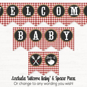 Baby Q Baby Shower Banner, BBQ Shower Banner, Barbecue Baby Shower ...
