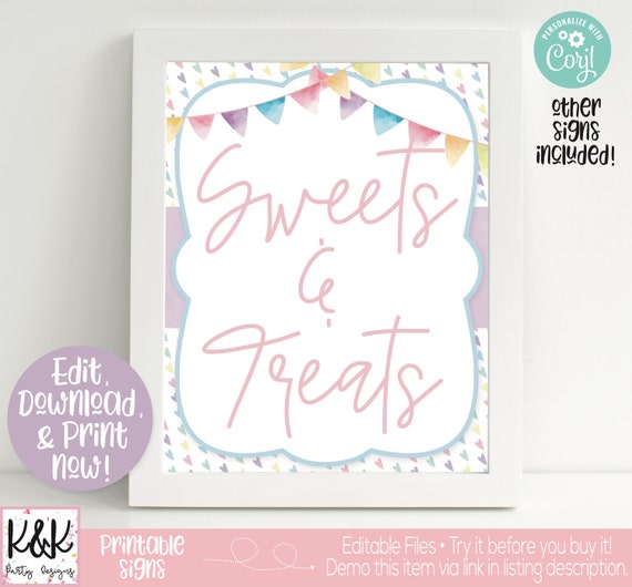 Unicorn Birthday Party Sign, Unicorn Welcome Sign, Unicorn Birthday Party Decorations, Girls 1st Birthday, First Birthday, Unicorn Printable Il_570xn