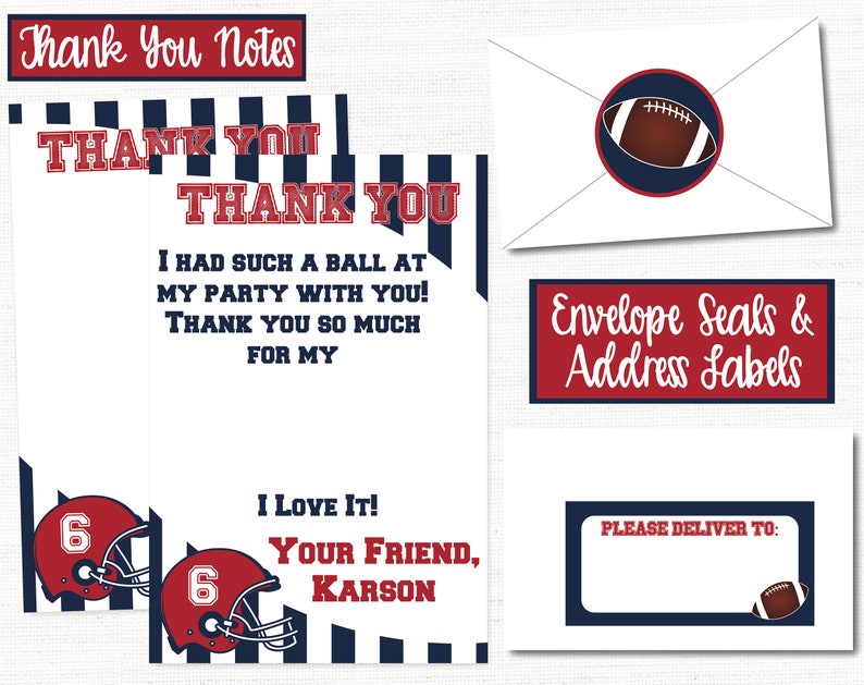 Football Birthday Banner, Football Birthday Party Decorations, Tailgate Party, Sports Birthday Party, Football Printable, Boys Birthday image 9