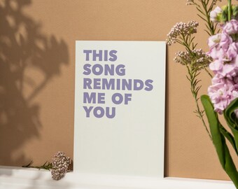 This Song Reminds Me of You - Digital Art Print