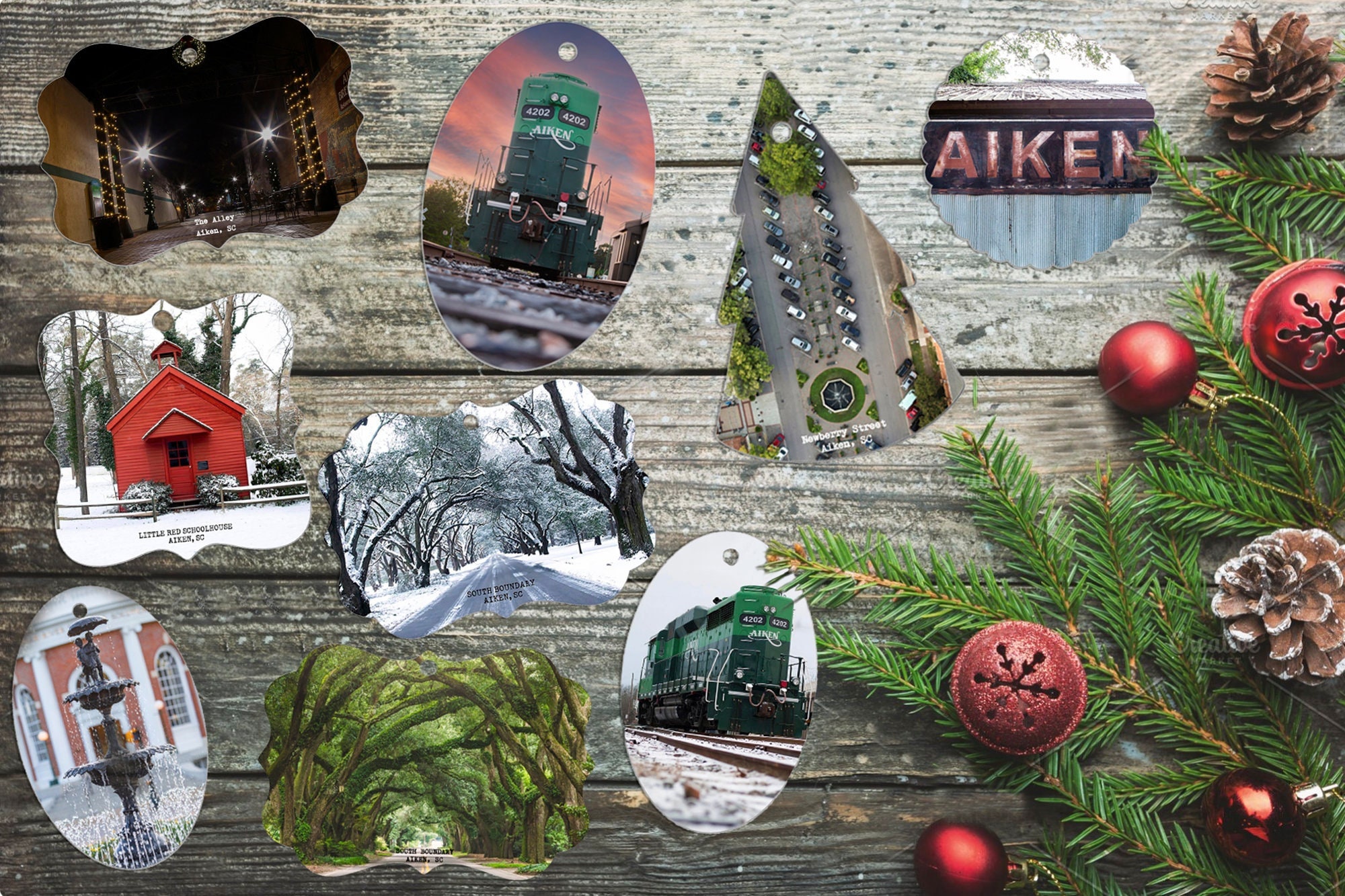 Schoolhouse christmas ornament Clearance