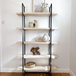 Black clearance long bookshelf