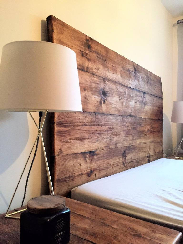 Rustic Reclaimed Wood Headboard Bed Bedroom Double King Queen Etsy UK