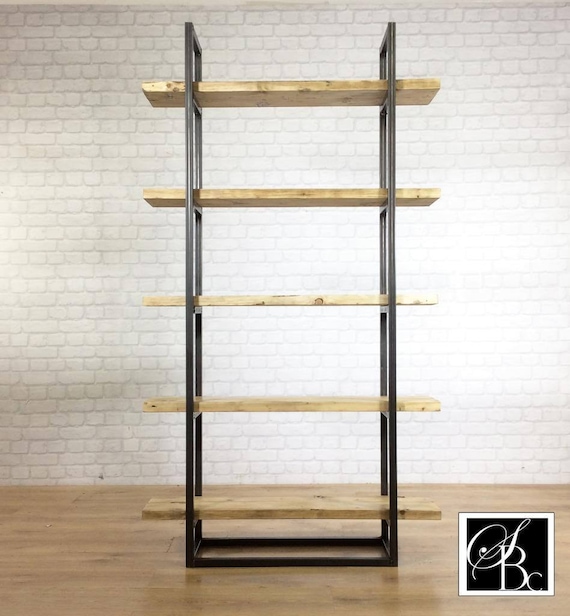 Gothic Industrial Free Standing Shelving Unit, Gothic Inspired Bespoke  Shelving Units, Freestanding Wooden Bookcase 