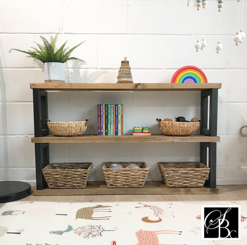 Estante de almacenamiento de juguetes estantes de pared de | Etsy