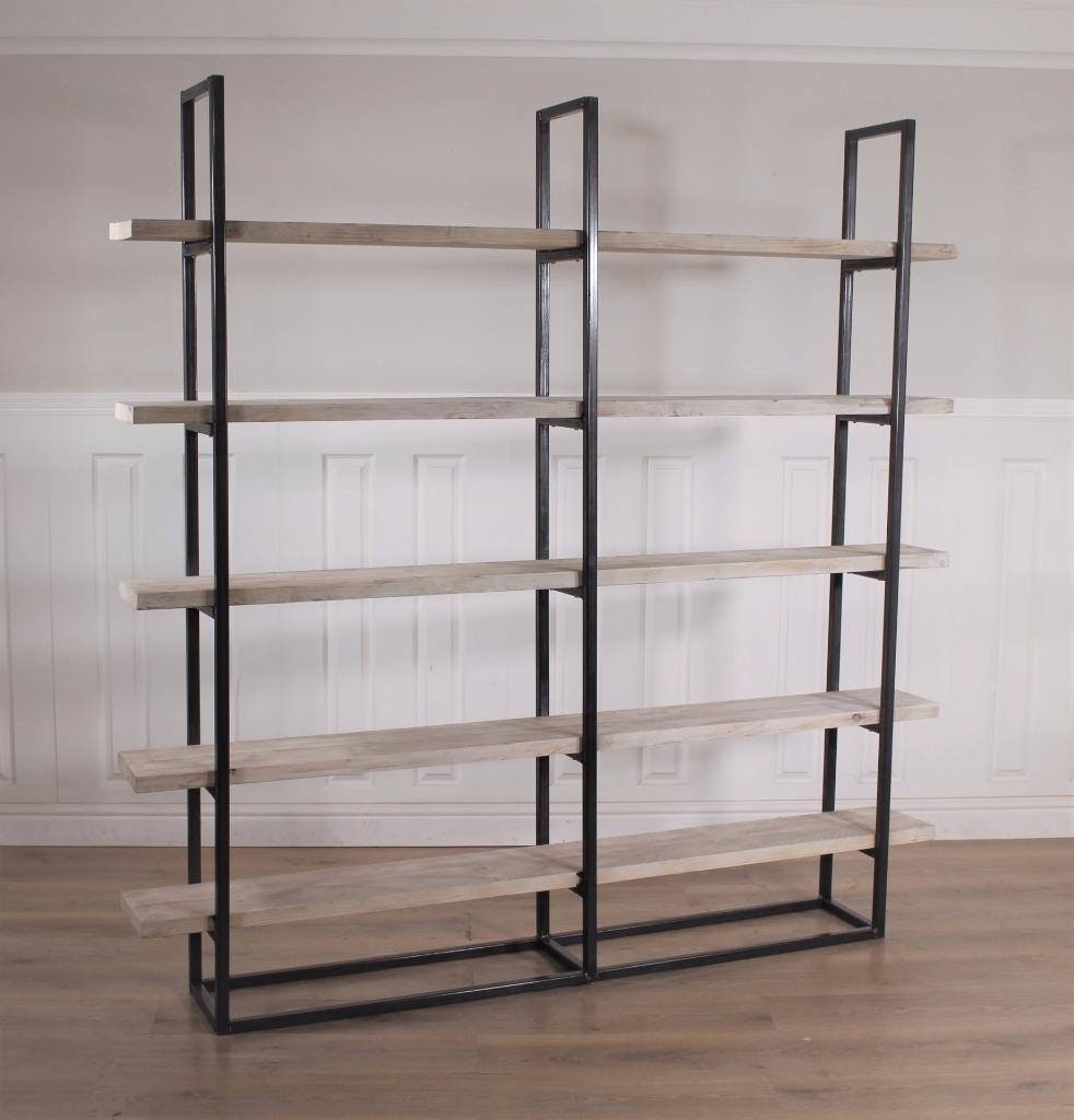 Industrial Reclaimed Wood Bookcase Bookshelf Shelves Unit Etsy UK