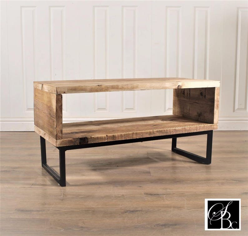 Tv Stand Cabinet Unit Wood 32 55 Inch Rustic Retro Reclaimed Pine Handmade In Britain Uk Vintage