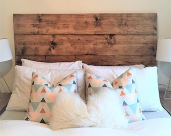 Rustic Reclaimed Wood Headboard, Handmade in Britain